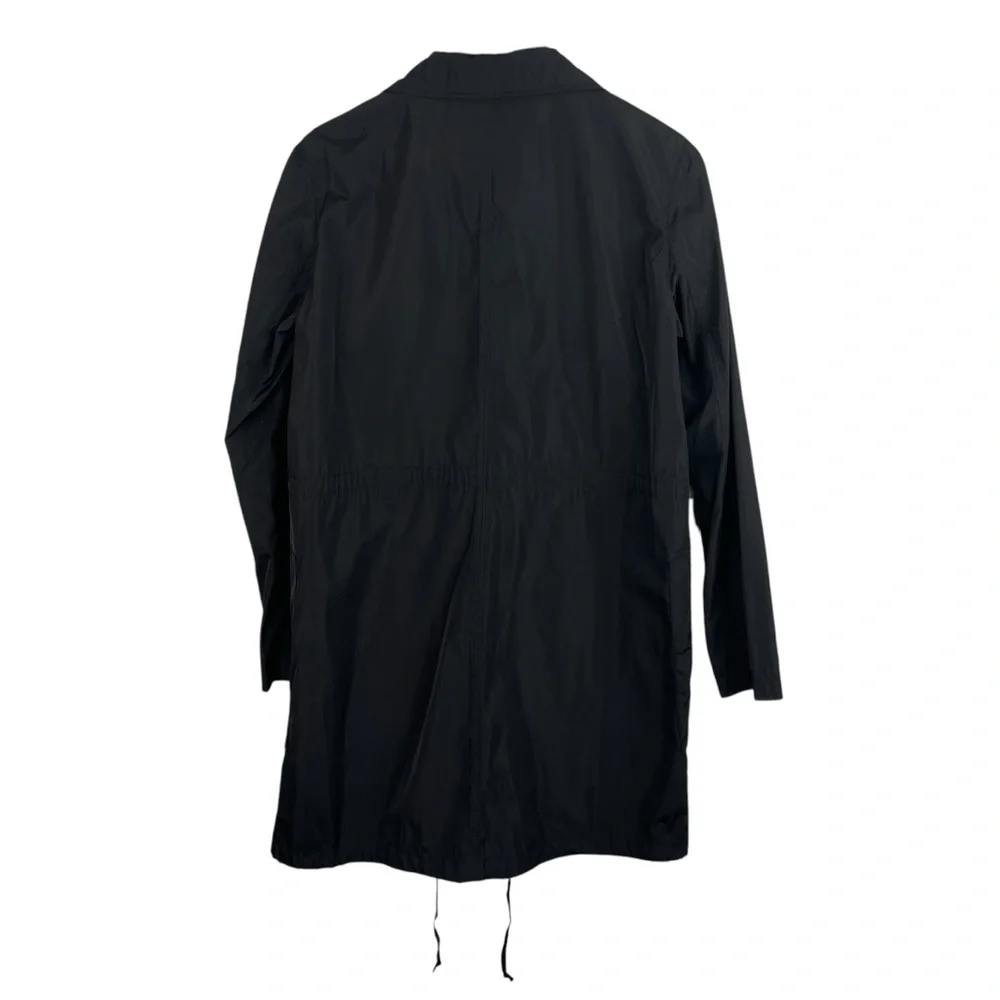 Michael Michael Kors | Black Long Line Windbreaker Zip Jacket